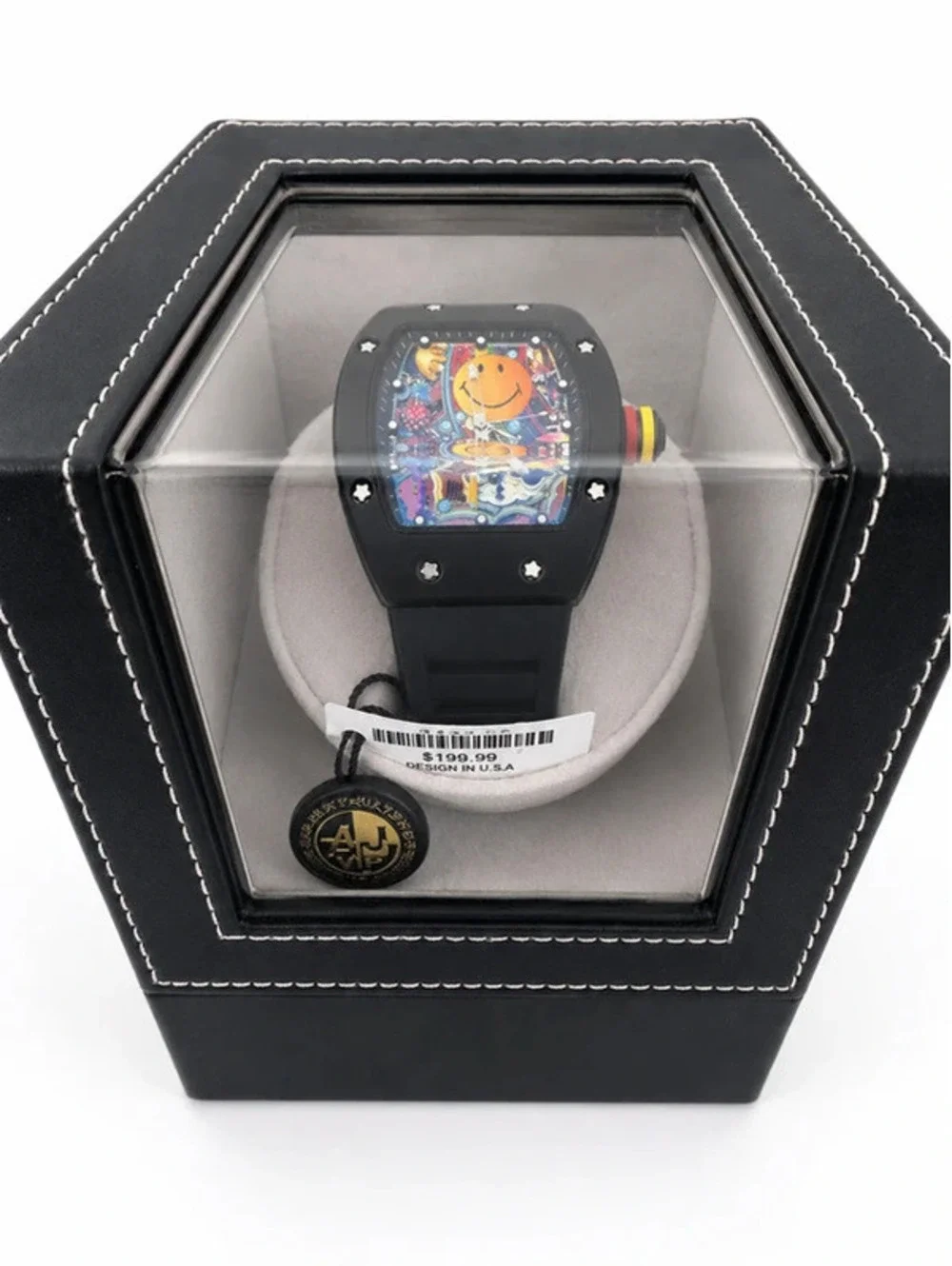 #664  AJ VIP Automatic Watch – 43 mm – Free Battery-Powered Watch Winder